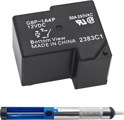 G8P-1A4P-12VDC 30A 250VAC مجموعة ترحيل ثنائي الفينيل متعدد الكلور محاط بالكامل مع مضخة المصاص لحام-مثالية للوحة الكمبيوتر أو التطبيقات المثبتة على اللوحة ، يحل مشكلة رمز F01 من المجفف in Saudi Arabia