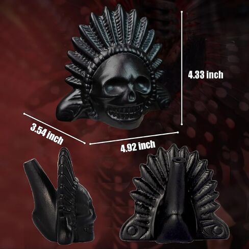 Aztec Death Whistle, Reaches over 125 Decibels Loud Real Screaming Collectible Traditional Aztec Death Whistle Loudest Authentic Human Sounding Screams Loud Halloween Costumes Gift Self defense in Saudi Arabia