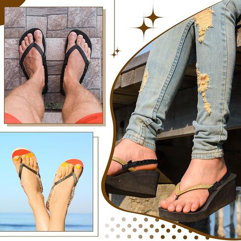 6 Pcs Adjustable Flip Flop Back Straps Removable Yoga Sling Ankle Straps for Adults Prosthetics Convert Sandals to Sport Mode for Hiking Beach, Water Activities Beach Wedding in Saudi Arabia
