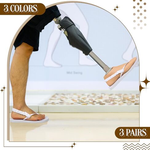 6 Pcs Adjustable Flip Flop Back Straps Removable Yoga Sling Ankle Straps for Adults Prosthetics Convert Sandals to Sport Mode for Hiking Beach, Water Activities Beach Wedding in Saudi Arabia