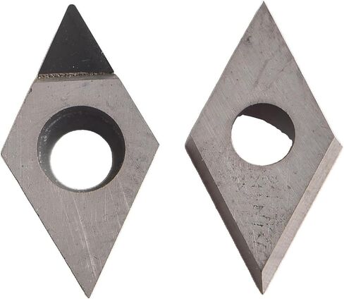 2 عبوة ل PCD DCGT070202 إدراج CNC القابلة للفهرسة ، وأجزاء أداة قطع المقاومة عالية التآكل للألمنيوم وآلات النحاس in Kuwait