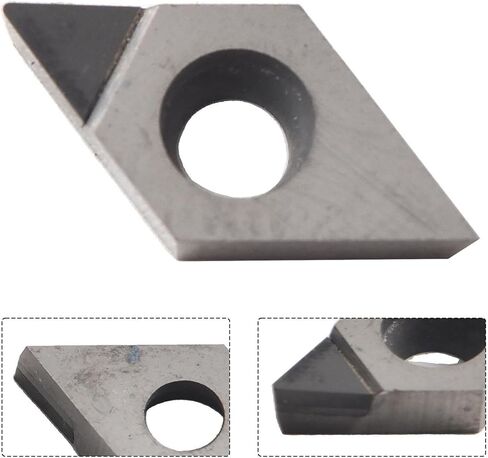 2 عبوة ل PCD DCGT070202 إدراج CNC القابلة للفهرسة ، وأجزاء أداة قطع المقاومة عالية التآكل للألمنيوم وآلات النحاس in Kuwait