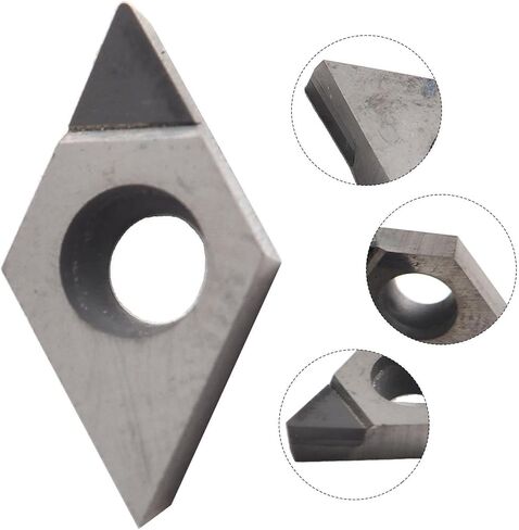 2 عبوة ل PCD DCGT070202 إدراج CNC القابلة للفهرسة ، وأجزاء أداة قطع المقاومة عالية التآكل للألمنيوم وآلات النحاس in Kuwait