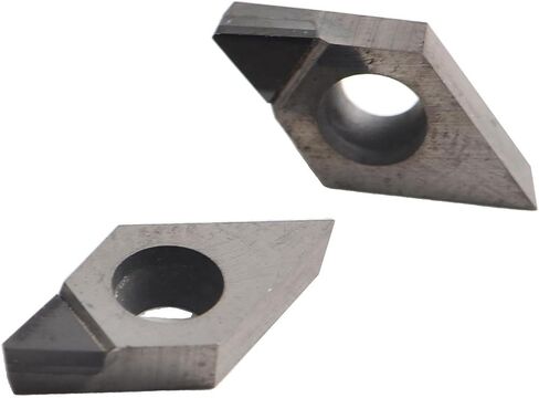 2 عبوة ل PCD DCGT070202 إدراج CNC القابلة للفهرسة ، وأجزاء أداة قطع المقاومة عالية التآكل للألمنيوم وآلات النحاس in Kuwait
