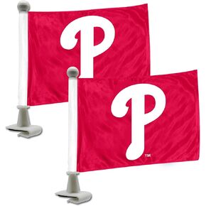 Fanmats 61850 Philadelphia Phillies Ambassador Car Stars - 2 Pack Mini Auto Flags ، 4in × 6in ، مثالي للغطاء أو الجذع in Saudi Arabia