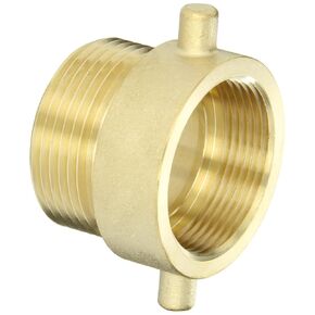 Dixon Valve HA15T15F Brass Fire Equipment, Hydrant Adapter with Pin Lug, 1-1/2" NPT Female x 1-1/2" NST (NH) Male in Kuwait