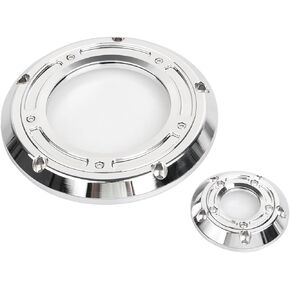 Motorcycle Transparent Derby Cover Engine Timer Cover for Harley Big Twin Cam Touring Electra Glide Road King Dyna Softail Heritage Fatboy 1999-2013 (Black) in Kuwait