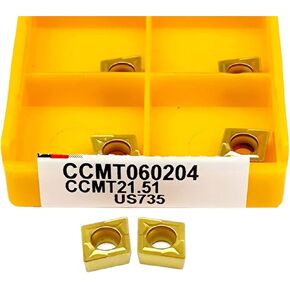 Indexable Carbide Lathe Tool CCMT060204 15TF 6020 735 CNC Internal Turning Tool Carbide Milling Tool Cutting Lathe Parts (Size : CCMT060204 735) in Kuwait