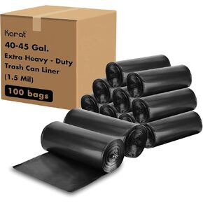 Karat منخفض الكثافة 40-45 جالون سلة المهملات ، 40 "× 46" ، 1.5 مل - 100/علبة in Kuwait