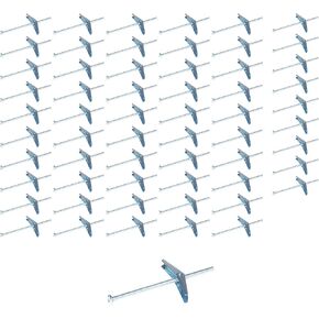 Toggle Bolts 60pcs, 1/8 x 3in (77mm x 38mm) Toggle Anchors for Drywall, Butterfly Anchors, Hollow Wall Anchors for Drywall in Saudi Arabia
