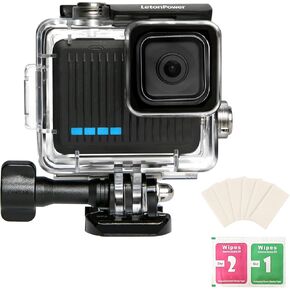 Aluminum Alloy Waterproof Diving Housing for GoPro Hero 4K - 263FT/80M Underwater Case with Mount, Protective Dive Case Shell Compatible for Hero 4K 2024 Action Camera Accessories Kit in Kuwait