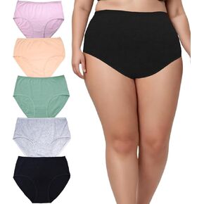 سراويل داخلية للسيدات للملابس الداخلية للسيدات للسيدات XL-5XL بالإضافة إلى سراويل داخلية للنساء 5 عبوات. in Kuwait