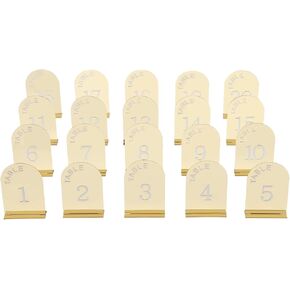 20 Pcs Wedding Numbers Mirror Acrylic Table Number Table Sign Numbers in Kuwait