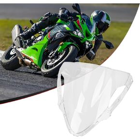 PSLER ZX6R Windshield for ZX6R 2024,Double Bubble Windshield ZX-6R Accessories Motorcycle Windscreen ZX 6R(Black) in Kuwait