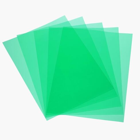 MECCANIXITY 5 Pcs Colored Plastic Sheets, A4 Transparent Amber Film Color Correction Gel Light Filter Waterproof 11.7 x 8.3" Sheet for DIY Crafts,LED Lighting,Photo (Pink) in Kuwait