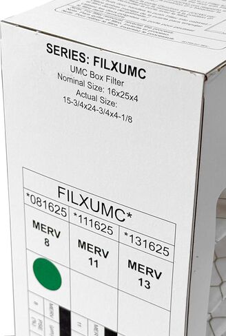 Carrier & Bryant FILXUMC081625-16" x 25" x 4" Pleated Air Filter, MERV 8 (1-Pack) in Saudi Arabia