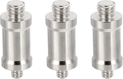 محول مسامير كاميرا كاميرا Patikil 3/8 "إلى 1/4" من الذكور ، 6 حزمة ترايبود محول المسمار حنفية للضوء الحذاء الساخن حذاء بارد محول الكرة فلاش ، أسود in Saudi Arabia