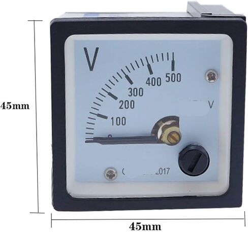 1 Piece 99T1-V Square 48 * 48mm 50V-500V Voltage Pointer Meter(100V) in Saudi Arabia