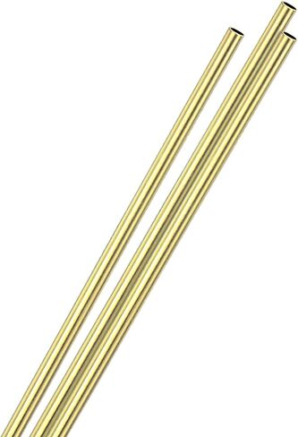 3-Pack 300mm Brass Round Tube, 5mm OD 0.2mm Wall Thickness H65 Brass Seamless Tubing for Construction/Machining/DIY Crafting, Metal Straight Pipe [0.2x0.01x11.8IN] in Saudi Arabia