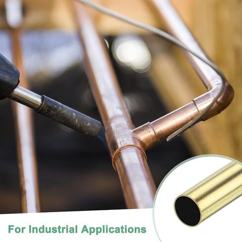3-Pack 300mm Brass Round Tube, 5mm OD 0.2mm Wall Thickness H65 Brass Seamless Tubing for Construction/Machining/DIY Crafting, Metal Straight Pipe [0.2x0.01x11.8IN] in Saudi Arabia