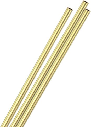 3-Pack 300mm Brass Round Tube, 5mm OD 0.2mm Wall Thickness H65 Brass Seamless Tubing for Construction/Machining/DIY Crafting, Metal Straight Pipe [0.2x0.01x11.8IN] in Saudi Arabia