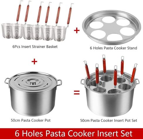 Noodle Boiler,Stainless Steel Pasta Cooker Stock Pot,Commercial with Insert Strainer for Home Kitchen Restaurant Cookware in Saudi Arabia