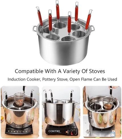 Noodle Boiler,Stainless Steel Pasta Cooker Stock Pot,Commercial with Insert Strainer for Home Kitchen Restaurant Cookware in Saudi Arabia