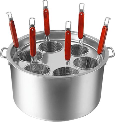 Pasta Pots Stainless Steel Cooker Insert Set, Commercial Stock Pot With Pasta Pot And Insert Strainer Steamer Basket For Home Kitchen Restaurant Cookware, 5 Holes in Saudi Arabia