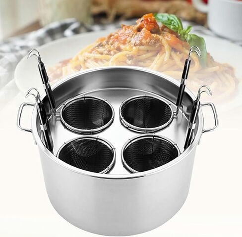 Stainless Steel Noodle Cooker, 3/4/5 Hole Noodle Cooker Liner Set, Restaurant Kitchen Tools Noodle Cooker Set for Home Kitchen in Saudi Arabia