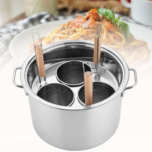 Stockpots,Cooking Pot Commercial Pasta Cooker Set,Multifunctional with Divider and Colander Strainer,Stainless Steel Stock Pot for Home Kitchen,Commercial Cooking Pot in Saudi Arabia