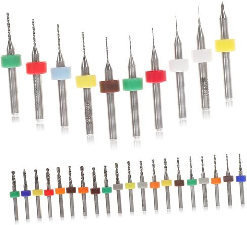 30PCS Micro Drill Bit PCB مجوهرات نقش التنغستن بتات صغيرة الحفر للوحة الدوائر DIY وصنع المجوهرات in Saudi Arabia