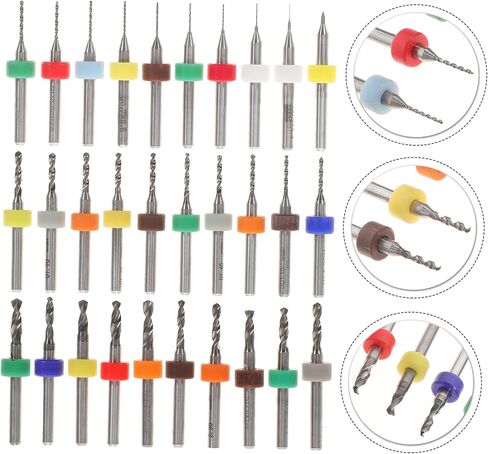 30PCS Micro Drill Bit PCB مجوهرات نقش التنغستن بتات صغيرة الحفر للوحة الدوائر DIY وصنع المجوهرات in Saudi Arabia