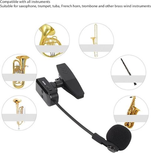 لنظام الميكروفون الساكسفون ، مقطع 2.4 جرام على SAX MIC لاستلام أداء المرحلة ، ميكروفون كامل الاتجاه in Saudi Arabia