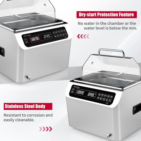 Per4mance الفولاذ المقاوم للصدأ معمل حمام المياه ، سعة 13 لتر سخان حمام الماء الحراري مع التحكم الدقيق في درجة الحرارة ، شاشة LED وقطع الإفراط في التجربة العلمية in Kuwait