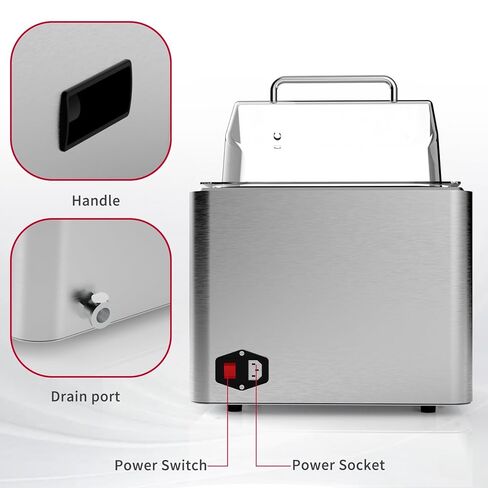 Per4mance الفولاذ المقاوم للصدأ معمل حمام المياه ، سعة 13 لتر سخان حمام الماء الحراري مع التحكم الدقيق في درجة الحرارة ، شاشة LED وقطع الإفراط في التجربة العلمية in Kuwait