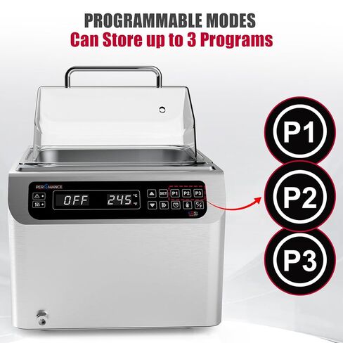 Per4mance الفولاذ المقاوم للصدأ معمل حمام المياه ، سعة 13 لتر سخان حمام الماء الحراري مع التحكم الدقيق في درجة الحرارة ، شاشة LED وقطع الإفراط في التجربة العلمية in Kuwait
