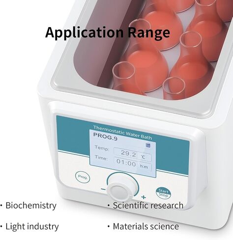 Water Bath,Thermostatic Water Baths,Liquid Level Alarm,Teflon-Coated Chamber,Excellent Temp Uniformity and high Precision,Capacity 5L,LWB-5 in Kuwait