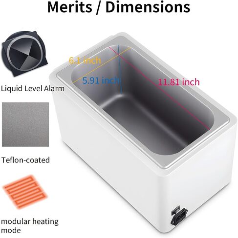 Water Bath,Thermostatic Water Baths,Liquid Level Alarm,Teflon-Coated Chamber,Excellent Temp Uniformity and high Precision,Capacity 5L,LWB-5 in Kuwait