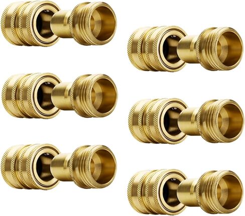 YAMATIC Stainless Steel Garden Hose Quick Connect Water Hose Fittings - 3/4" Thread - Durability and Leak Free Upgrade in Kuwait