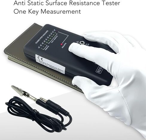 Yinhing Digital Surface Resistance Tester, Precise Static Electricity Tester with Test Automatic Range and LED Indicator, Surface Resistivity in Saudi Arabia