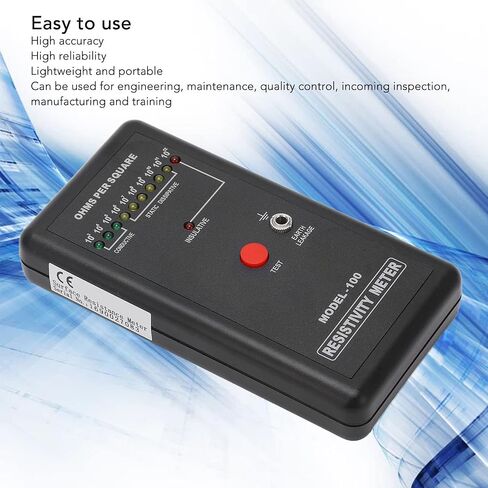 Yinhing Digital Surface Resistance Tester, Precise Static Electricity Tester with Test Automatic Range and LED Indicator, Surface Resistivity in Saudi Arabia