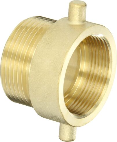 Dixon Valve HA15T15F Brass Fire Equipment, Hydrant Adapter with Pin Lug, 1-1/2" NPT Female x 1-1/2" NST (NH) Male in Saudi Arabia