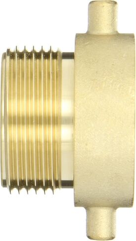 Dixon Valve HA15T15F Brass Fire Equipment, Hydrant Adapter with Pin Lug, 1-1/2" NPT Female x 1-1/2" NST (NH) Male in Saudi Arabia