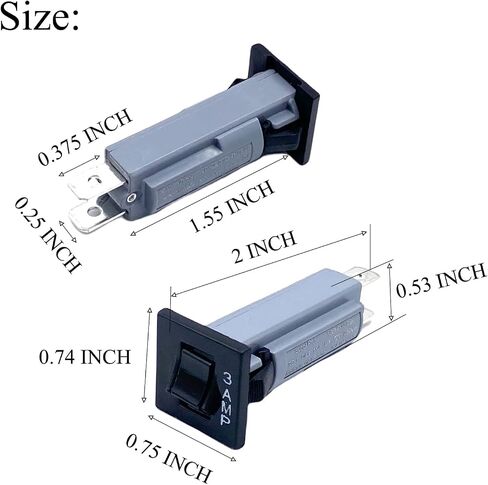 3 PCS 3 AMP Circuit Breakers ، W Series 3 AMP Circuit Breaker Fuse Fuse Connect Quick For Home Boat and Car Repairs in Saudi Arabia