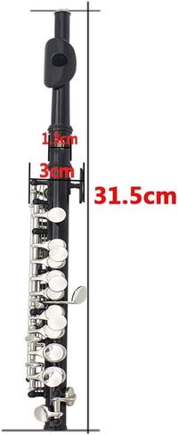 Piccolo Instrument 16 Key of C Piccolo, Guarantee Sound, Piccolo Musical Instrument, with Hard Case, Cleaning Rod, Cloth, for Beginners Students in Saudi Arabia