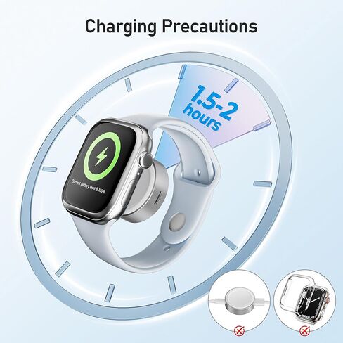 Elebase Apple Watch Charger,Magnetic Char-ger Adapter for Apple Watch,Portable Wireless iWatch Charger with USB C & iPhone Power Port,Compatible with iWatch Series 10 9 8 7 6,Ultra 2,SE,42/46/44mm in Kuwait