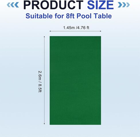 Billiard Cloth Pool Table Felt, Professional Felt Replacement Kit Fit for Home Clubs Bars Indoor Sports Games in Saudi Arabia