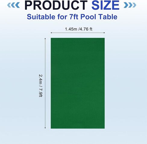 Billiard Cloth Pool Table Felt, Professional Felt Replacement Kit Fit for Home Clubs Bars Indoor Sports Games in Saudi Arabia