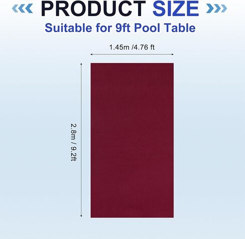 Billiard Cloth Pool Table Felt, Professional Felt Replacement Kit Fit for Home Clubs Bars Indoor Sports Games in Saudi Arabia