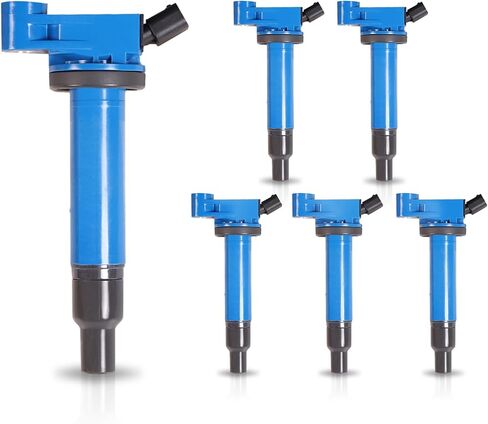 Ignition Coil Pack UF267 Fits for V6 3.0L 3.3L Compatible with 1999 2000 2001 2002 2003 2004 2005 2006 Lexus ES300 RX300 Toyota Avalon Camry Highlander Sienna Solara Lexus RX400h Coils Pack, Set of 6 in Saudi Arabia